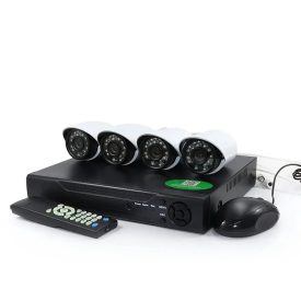   AHD Komplett Biztonsági Kamera Rendszer – 4× Full HD 1080p Éjjellátó Kamera + H.264 DVR Központ (BBV)