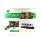 AHD Komplett Biztonsági Kamera Rendszer – 4× Full HD 1080p Éjjellátó Kamera + H.264 DVR Központ (BBV)
