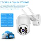 Kültéri WiFi térfigyelő kamera – Full HD 1080P, színes éjjellátás, kétirányú hang, IP66, teljes készlet
