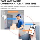 Kültéri WiFi térfigyelő kamera – Full HD 1080P, színes éjjellátás, kétirányú hang, IP66, teljes készlet