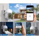 CAM360‑152 1+1 Kültéri‑Beltéri Full HD WiFi IP Kamera – Színes Éjjellátás, PTZ Forgatás, IP66