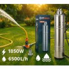 Hitman SP6833 mélykúti csőszivattyú – 1.850W, 6.500 l/óra, 35 m szívómélység