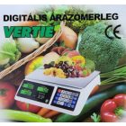 Digitális Árazómérleg 40 kg‑ig – Árszorzós Bolti Mérleg, 3 LCD kijelző, 5 g Pontosság, Rozsdamentes Tálca
