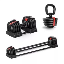   Multifunkciós, állítható súlyzókészlet, Pro, Salta - 18 kg