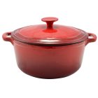 Perfect Home Zománcozott öntöttvas lábas 24 cm, 4 liter – piros