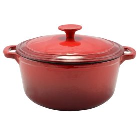   Perfect Home Zománcozott öntöttvas lábas 24 cm, 4 liter – piros