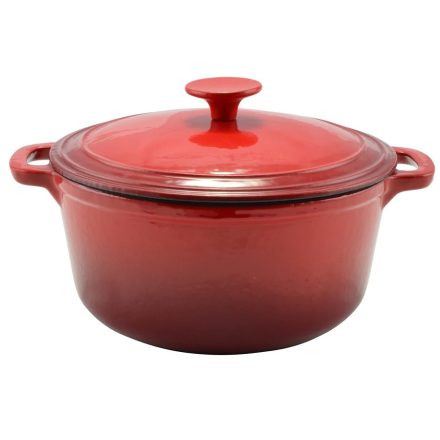 Perfect Home Zománcozott öntöttvas lábas 24 cm, 4 liter – piros