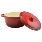 Perfect Home Zománcozott öntöttvas lábas 24 cm, 4 liter – piros