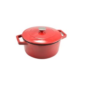   Perfect Home Zománcozott öntöttvas lábas 24 cm 4 literes piros