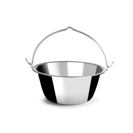 Perfect Home Rozsdamentes bogrács 20 liter 1mm szegecselt fül nehéz