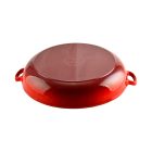 Perfect Home Zománcozott Öntöttvas Szeletsütő Lábos Fedővel 40 cm – Piros