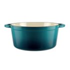 Perfect Home zománcozott öntöttvas lábas 28,5 cm, 6L türkizkék