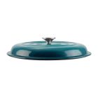 Perfect Home Zománcozott öntöttvas szeletsütő fedővel 30cm, türkizkék