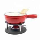 Perfect Home Zománcozott öntöttvas Fondue szett ~1,8 liter piros