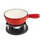 Perfect Home Zománcozott öntöttvas Fondue szett ~1,8 liter piros