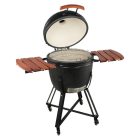 Perfect Home Kamado SE Premium Line Grillező 23,5"/60 cm matt fekete - készlet 