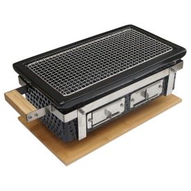 Perfect Home Hibachi Grillező 39*22 cm szögletes fekete 