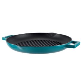   Perfect Home Zománcozott Öntöttvas Grill Szeletsütő 31 cm – Türkizkék
