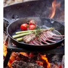 Perfect Home Öntöttvas BBQ Grill szett fa dobozos 6+1 részes / Holland sütő szett