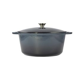   Perfect Home Zománcozott öntöttvas lábas 34 cm, 10 liter – acélkék