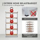 EasyMaxx Magas Teherbírású Polc 5 Fapolccal