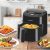 GOURMETMAXX Forrólevegős fritőz/ Airfryer digitális 4,5L 1400W
