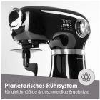 GOURMETmaxx 1000W konyhai robotgép – 5L rozsdamentes keverőtál, 12 fokozat