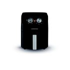GOURMETMAXX Forrólevegős fritőz/ Airfryer mechanikus matt fekete 4L 1400W 