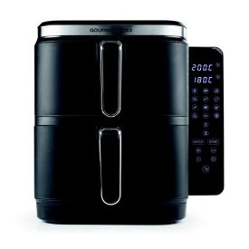  GOURMETMAXX Forrólevegős fritőz/ Airfryer Kétkamrás Függőleges 2x5L 2800W 