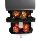 GOURMETMAXX Forrólevegős fritőz/ Airfryer Kétkamrás Függőleges 3,5 + 6,5 liter 