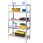 Fém állvány 5 polccal – 175 kg/polc teherbírás (180 x 90 x 40 cm)