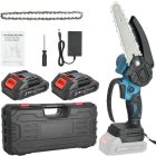 Mini elektromos láncfűrész – 24V, 6 hüvelykes lánc, 2 db 2000 mAh akkumulátorral
