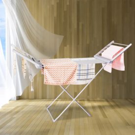   Elektromos ruhaszárító – 8 rudas, összecsukható, 230 W, szürke