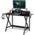 Gamer asztal monitorpolccal és fejhallgató‑tartóval – 120×58×90 cm
